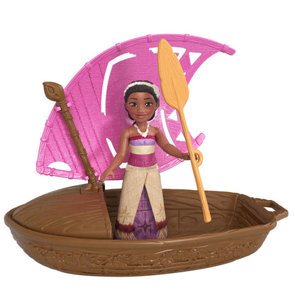 Muñeca sorpresa de Vaiana Moana 2 con canoa y vela - 6
