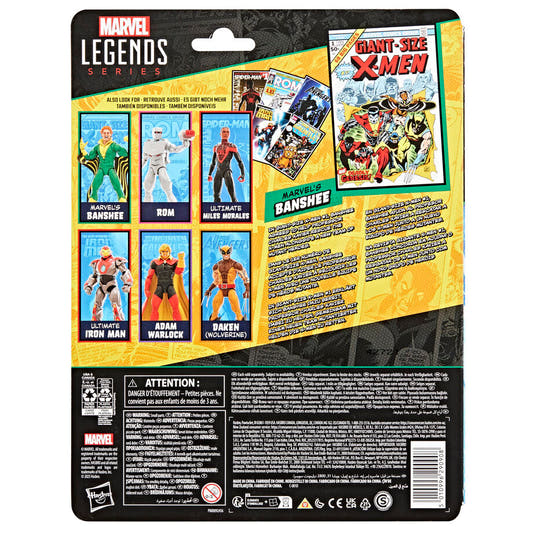 Figura articulada de Banshee de X-Men en verde y amarillo - 11