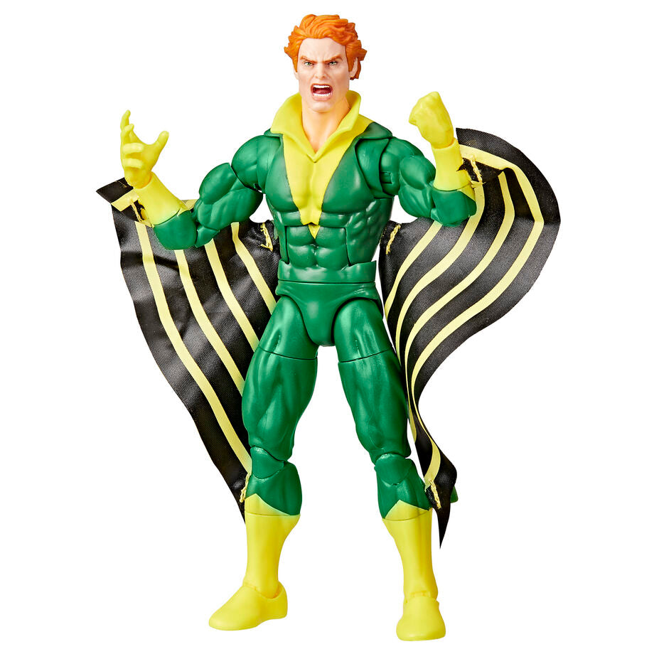 Figura articulada de Banshee de X-Men en verde y amarillo