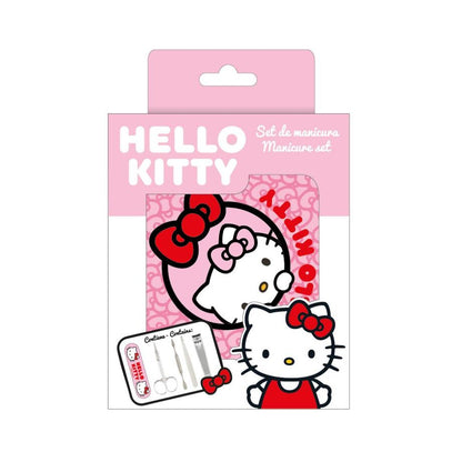 Set de manicura Hello Kitty CERDÁ con estuche rosa y utensilios - 2