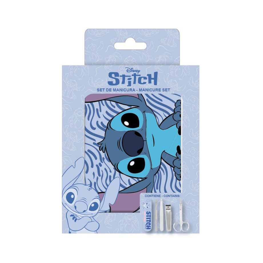 Set de manicura Stitch Disney con estuche azul y herramientas - 2