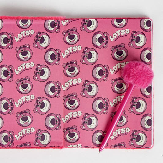 Set de papelería rosa de Lotso Toy Story con cuaderno y bolígrafo - 3