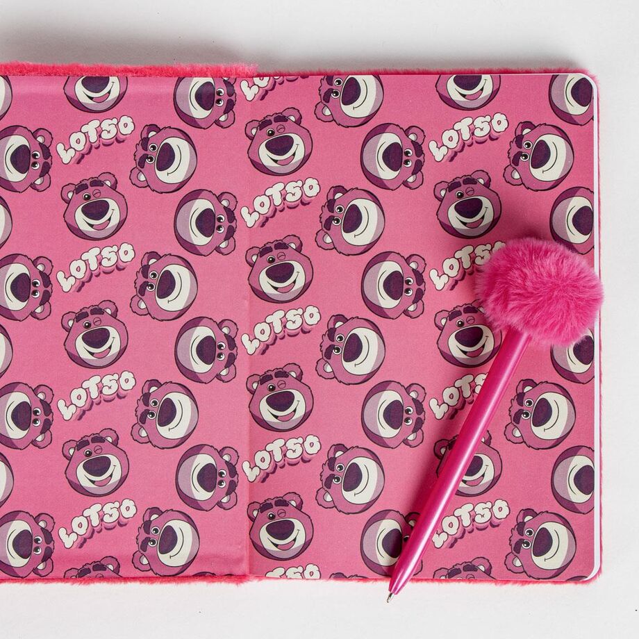 Set de papelería rosa de Lotso Toy Story con cuaderno y bolígrafo - 3