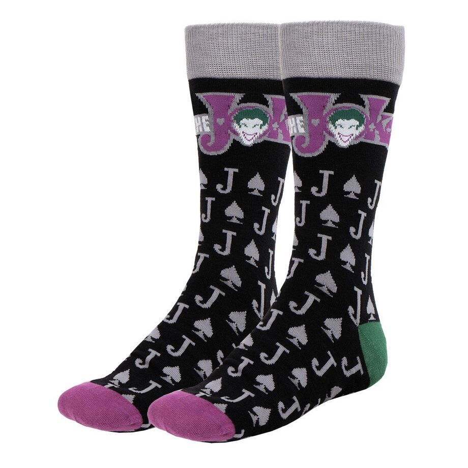 Set de tres pares de calcetines Joker DC Comics en caja - 4