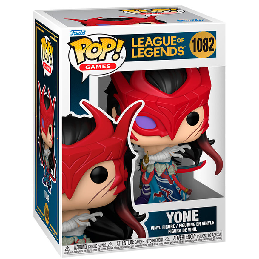 Figura Funko POP! de Yone de League of Legends con máscara roja - 2