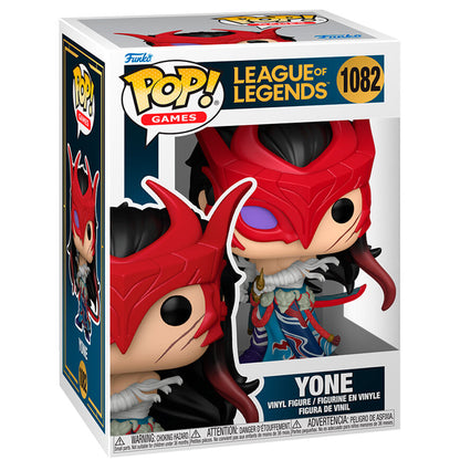 Figura Funko POP! de Yone de League of Legends con máscara roja - 2