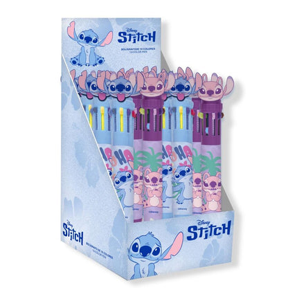 Bolígrafo Stitch Disney de 10 colores surtido