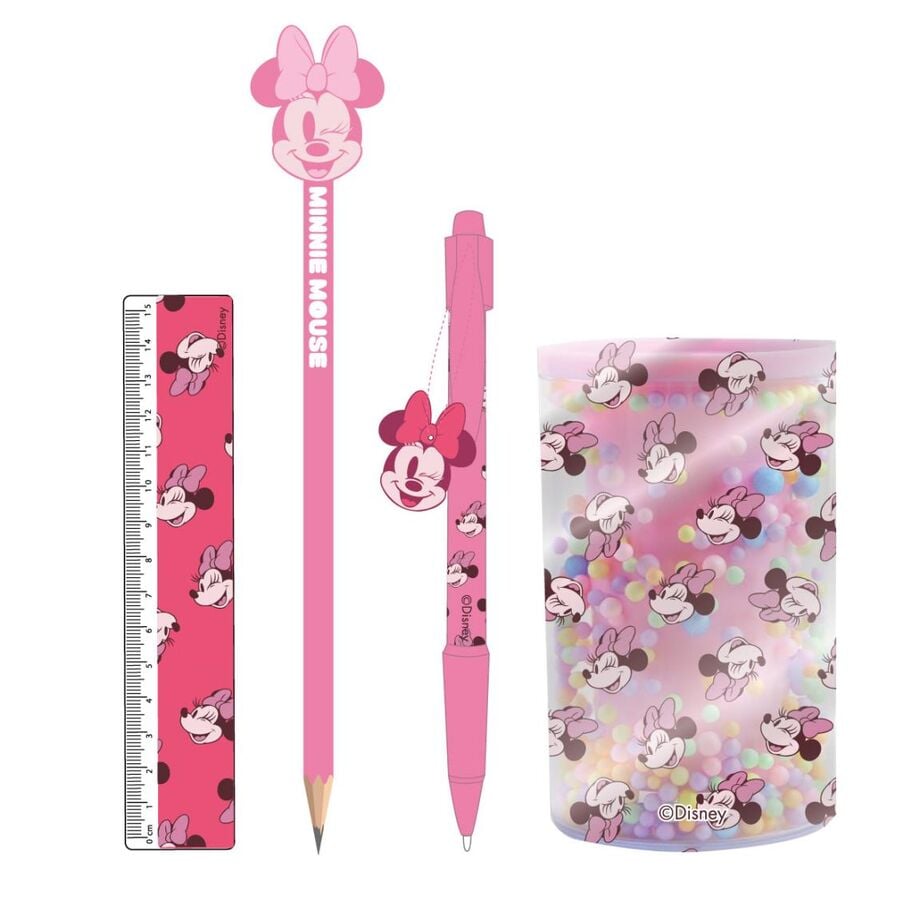Portalápices rosa Disney de Minnie Mouse
