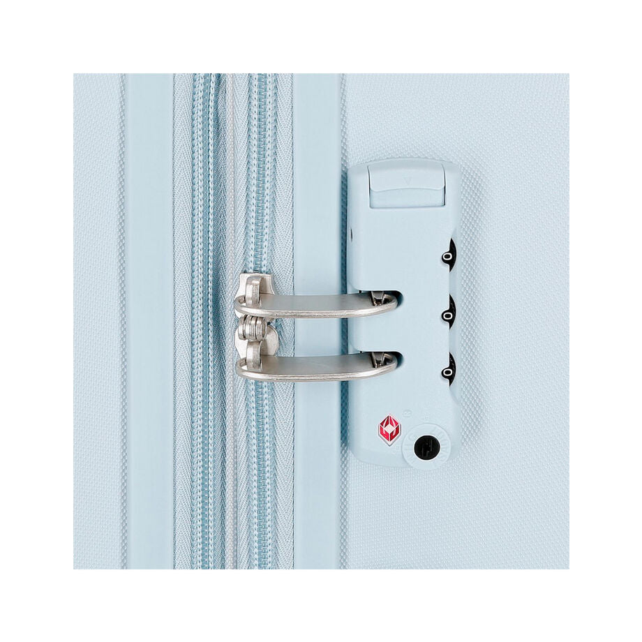 Maleta trolley azul claro de Mickey Mouse Disney con cuatro ruedas - 5