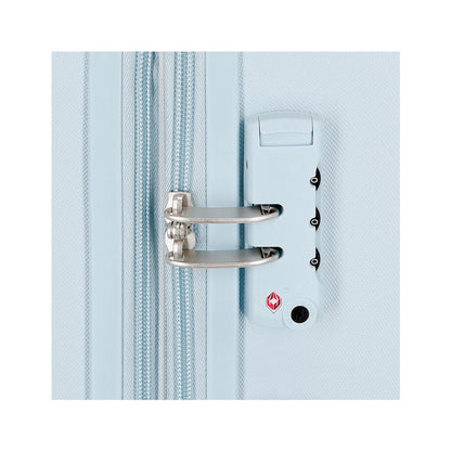 Maleta trolley azul claro de Mickey Mouse Disney con cuatro ruedas - 5