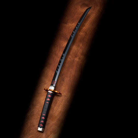 Réplica Nichirin de Tanjiro Kamado de 88 cm con vaina negra - 3