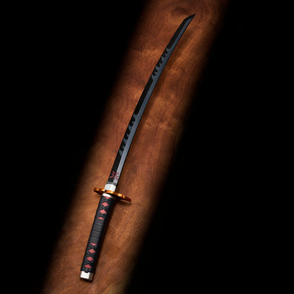 Réplica Nichirin de Tanjiro Kamado de 88 cm con vaina negra - 3