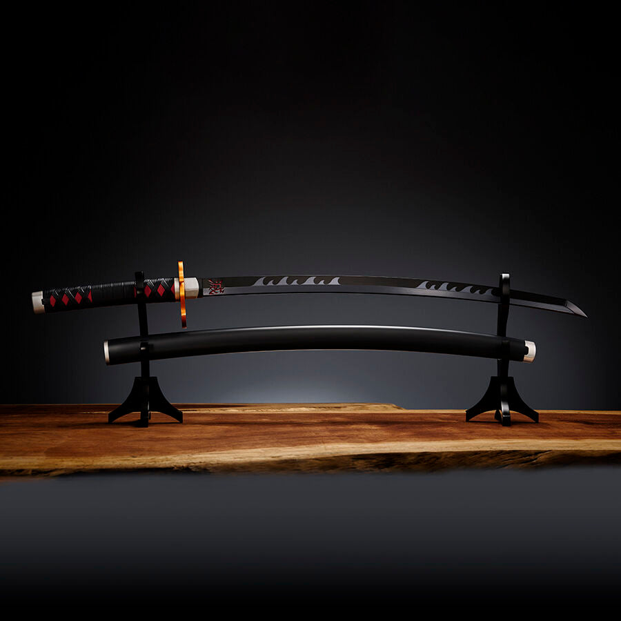 Réplica Nichirin de Tanjiro Kamado de 88 cm con vaina negra - 4