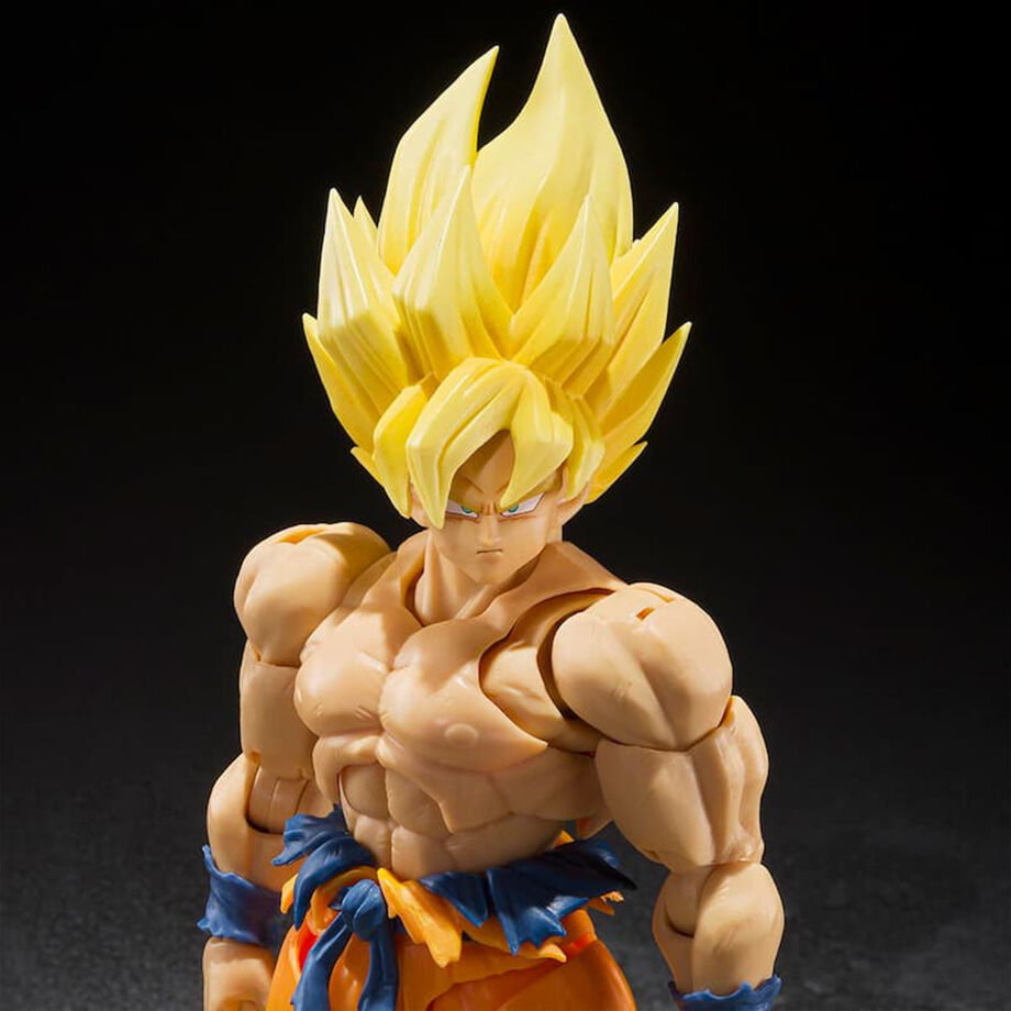 Figura articulada de Super Saiyan Son Goku en pose de combate - 2