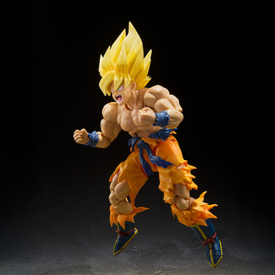 Figura articulada de Super Saiyan Son Goku en pose de combate - 3