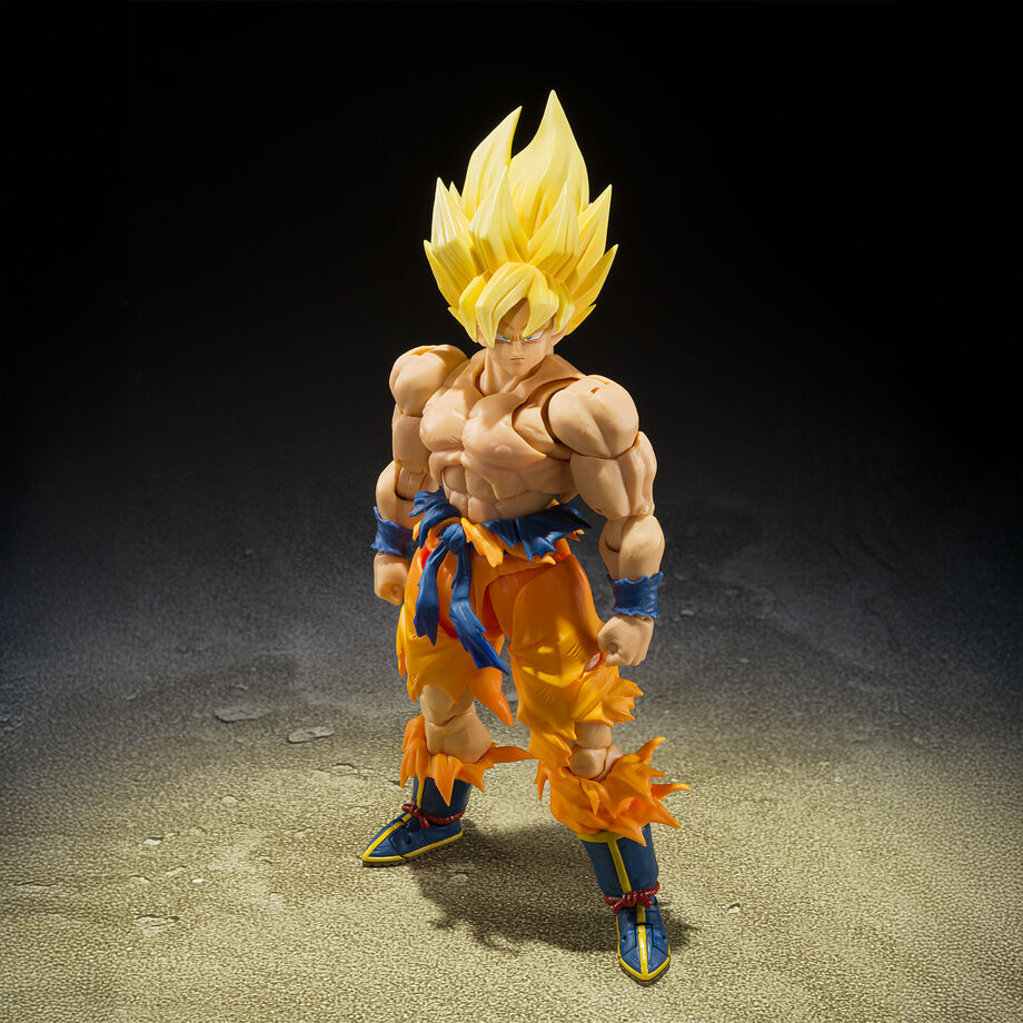 Figura articulada de Super Saiyan Son Goku en pose de combate - 5