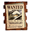 Figura hucha de Trafalgar Law con cartel Wanted de One Piece
