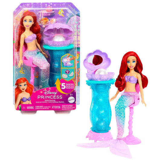 Muñeca Ariel de La Sirenita con tocador desplegable y perlas sorpresa