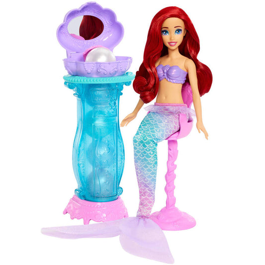 Muñeca Ariel de La Sirenita con tocador desplegable y perlas sorpresa - 2