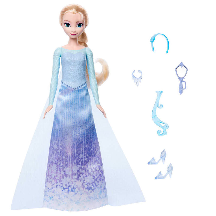 Muñeca Elsa de Disney Frozen Spin & Reveal con vestido azul - 2