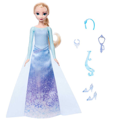 Muñeca Elsa de Disney Frozen Spin & Reveal con vestido azul - 2