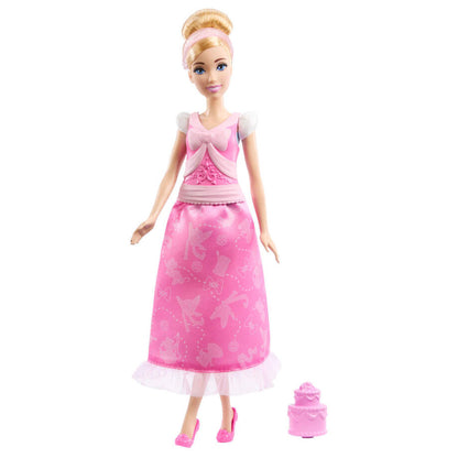 Muñeca Cenicienta Disney Princesas con look rosa y accesorios - 3