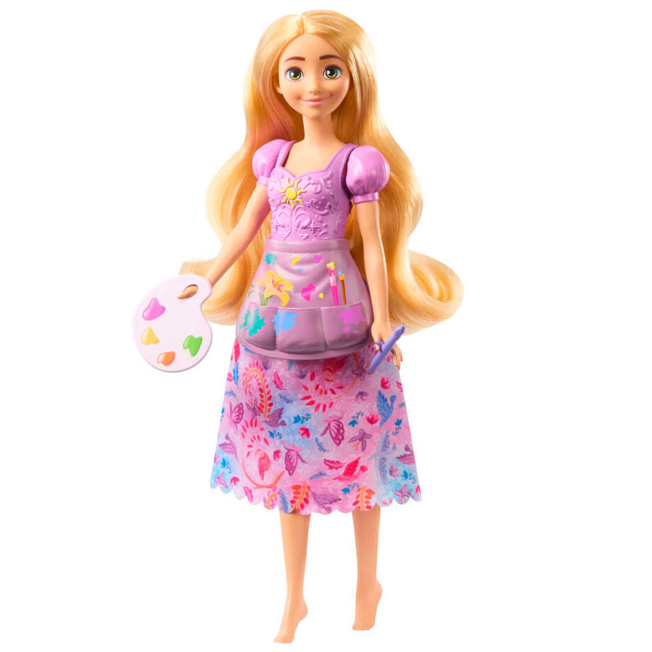 Muñeca Rapunzel Disney con dos looks y accesorios de pintura - 3
