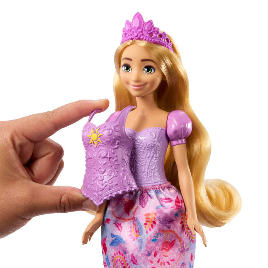 Muñeca Rapunzel Disney con dos looks y accesorios de pintura - 4
