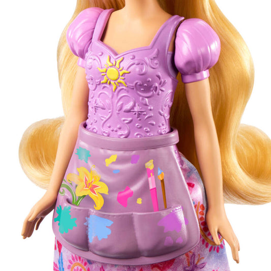 Muñeca Rapunzel Disney con dos looks y accesorios de pintura - 5