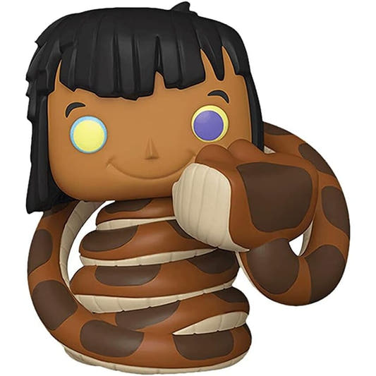Figura Funko POP! de Mowgli rodeado por una serpiente