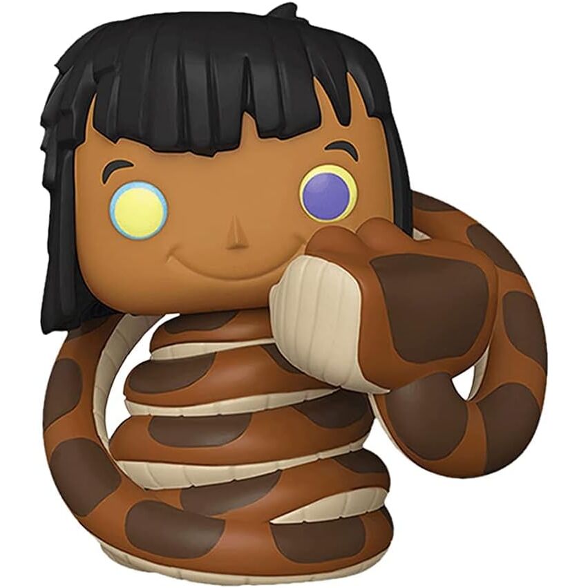 Figura Funko POP! de Mowgli rodeado por una serpiente