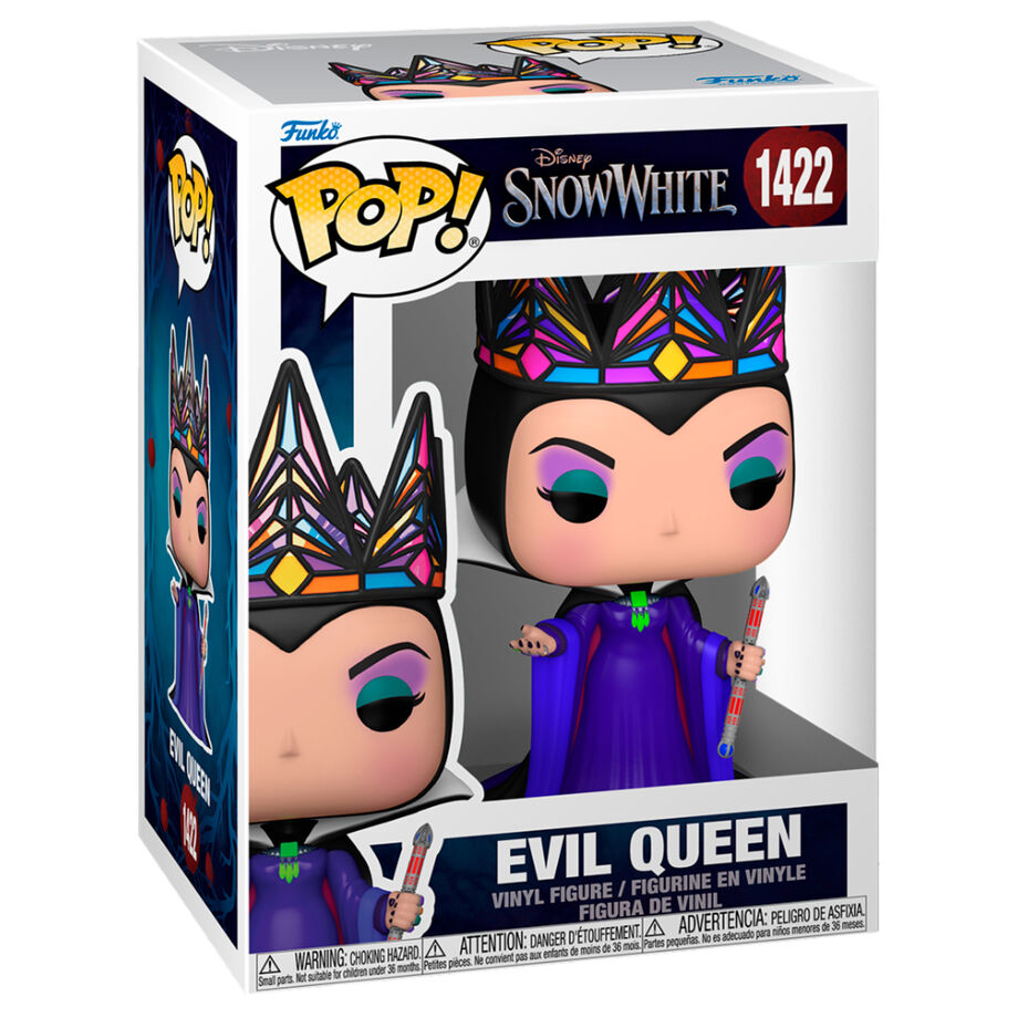 Figura Funko POP! de Evil Queen con corona multicolor, vestido morado y cetro - 2