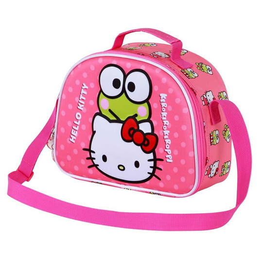 Bolsa portameriendas rosa 3D de Hello Kitty y Keroppi - 2