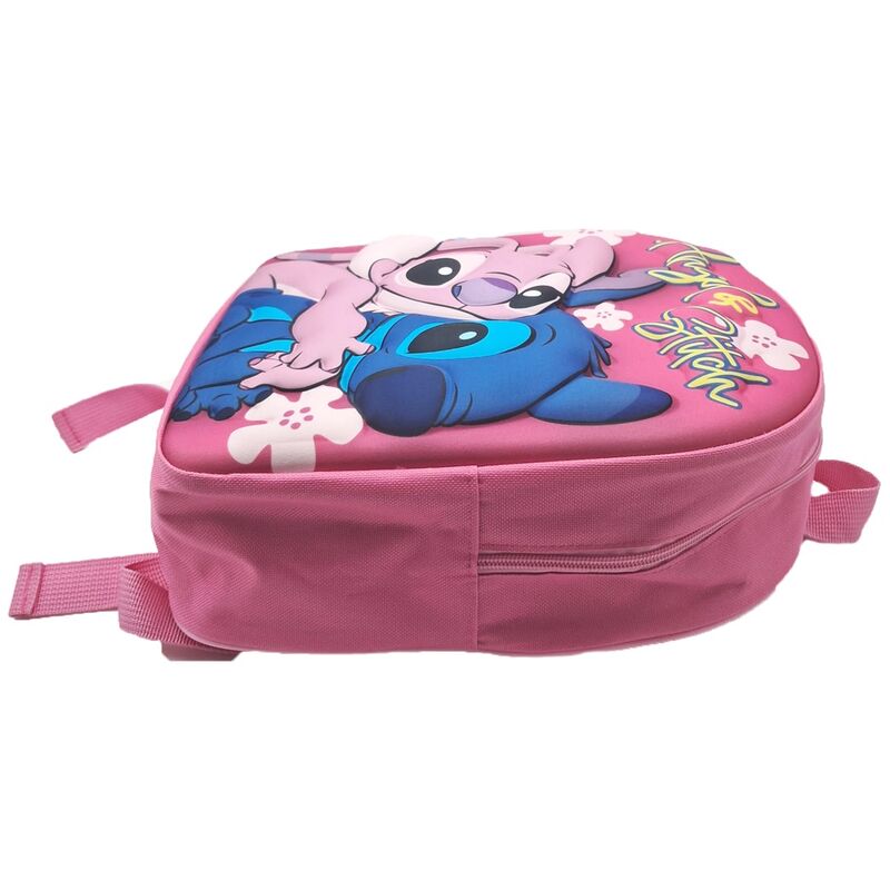 Mochila 3D rosa de Stitch y Angel Disney - 2