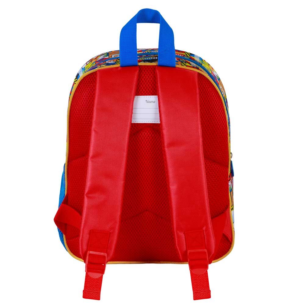 Mochila preescolar 3D azul de Sonic The Hedgehog - 3