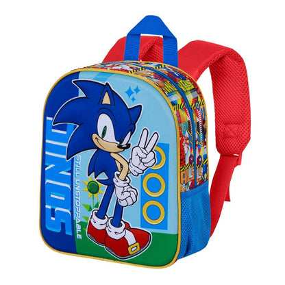 Mochila preescolar 3D azul de Sonic The Hedgehog - 2