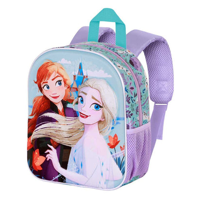 Mochila preescolar 3D Frozen Disney con Anna y Elsa - 3