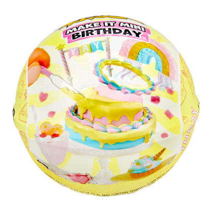 Cápsula sorpresa MGA Miniverse Make It Mini Birthday con mini decoraciones de fiesta - 10