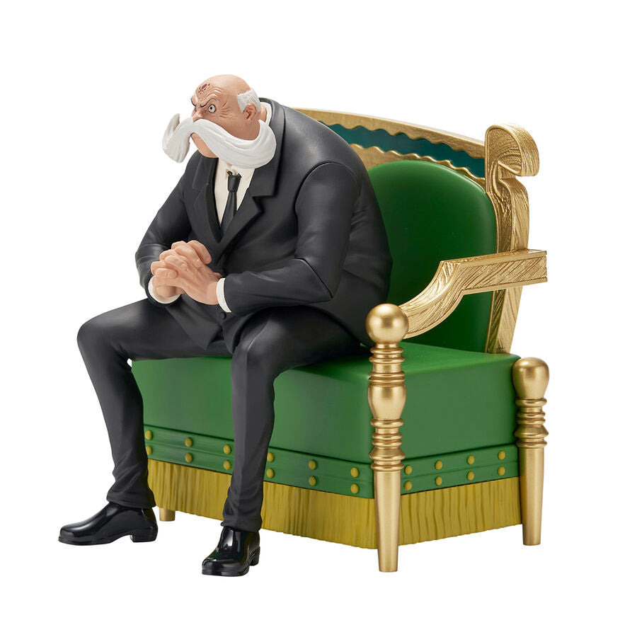 Figura Ichibansho de Saint Topman Warcury sentado en un trono verde y dorado - 2
