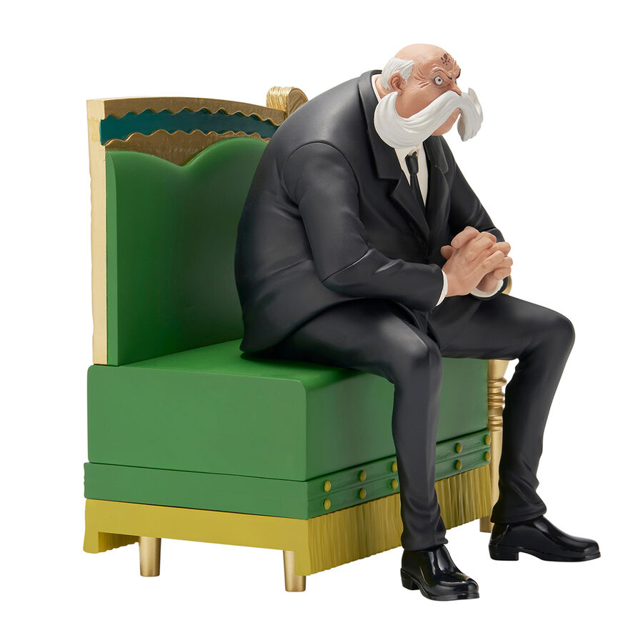 Figura Ichibansho de Saint Topman Warcury sentado en un trono verde y dorado - 3