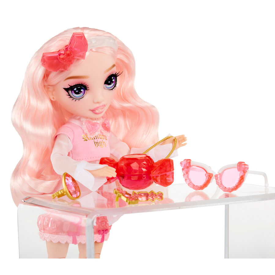 Muñeca Bella Parker Rainbow High Creative Crystals con accesorios DIY - 6