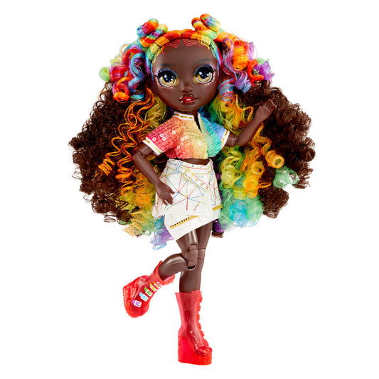 Muñeca Iris Rainbow High Creative Crystals con accesorios - 3