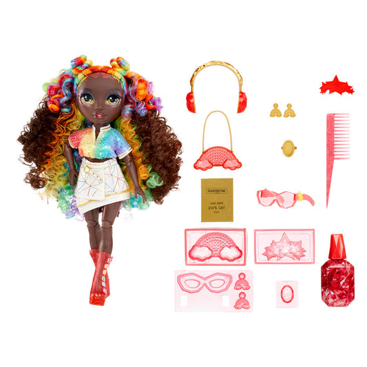 Muñeca Iris Rainbow High Creative Crystals con accesorios - 2
