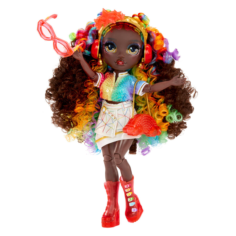 Muñeca Iris Rainbow High Creative Crystals con accesorios - 4