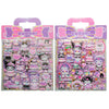 Pegatinas en relieve surtidas de Kuromi en tonos rosa y morado