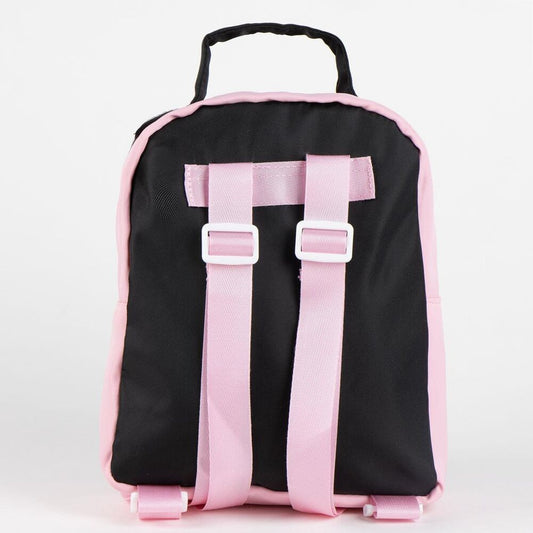 Mochila Kuromi Hello Kitty rosa y negra de 23 cm - 2