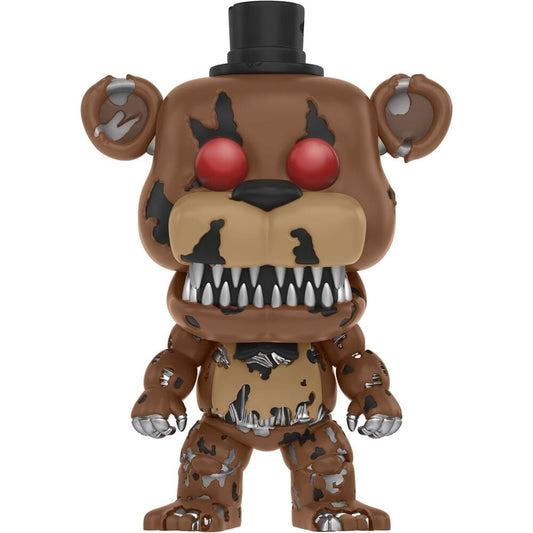 Figura Funko POP! de Nightmare Freddy con ojos rojos y sombrero negro