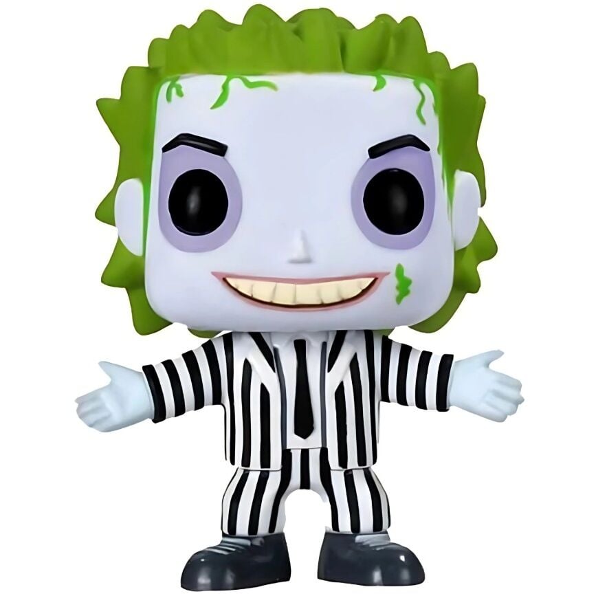 Figura Funko POP! de Beetlejuice Bitelchus con traje de rayas