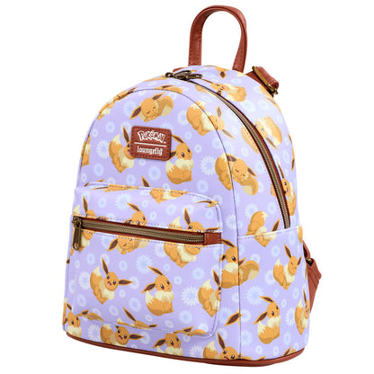 Mochila Loungefly de Pokémon con estampado de Eevee en color lila