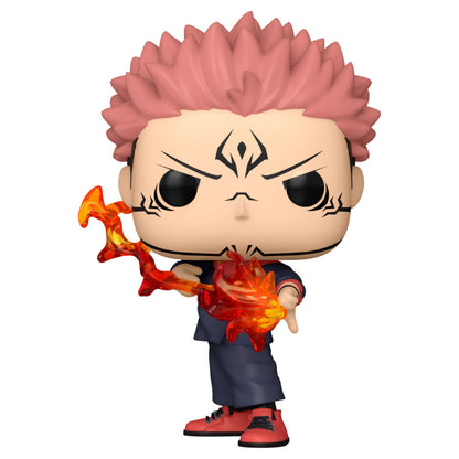Figura Funko POP! de Ryomen Sukuna con efecto de llamas